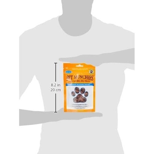 Pet Munchies Wild Salmon Dog Training Treats, Grain Free Tasty Bites with Natural Real Meat 50g (Pack of 8)