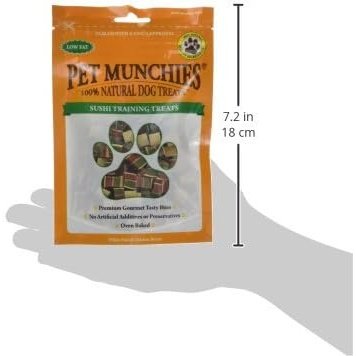 Pet Munchies Wild Salmon Dog Training Treats, Grain Free Tasty Bites with Natural Real Meat 50g (Pack of 8)