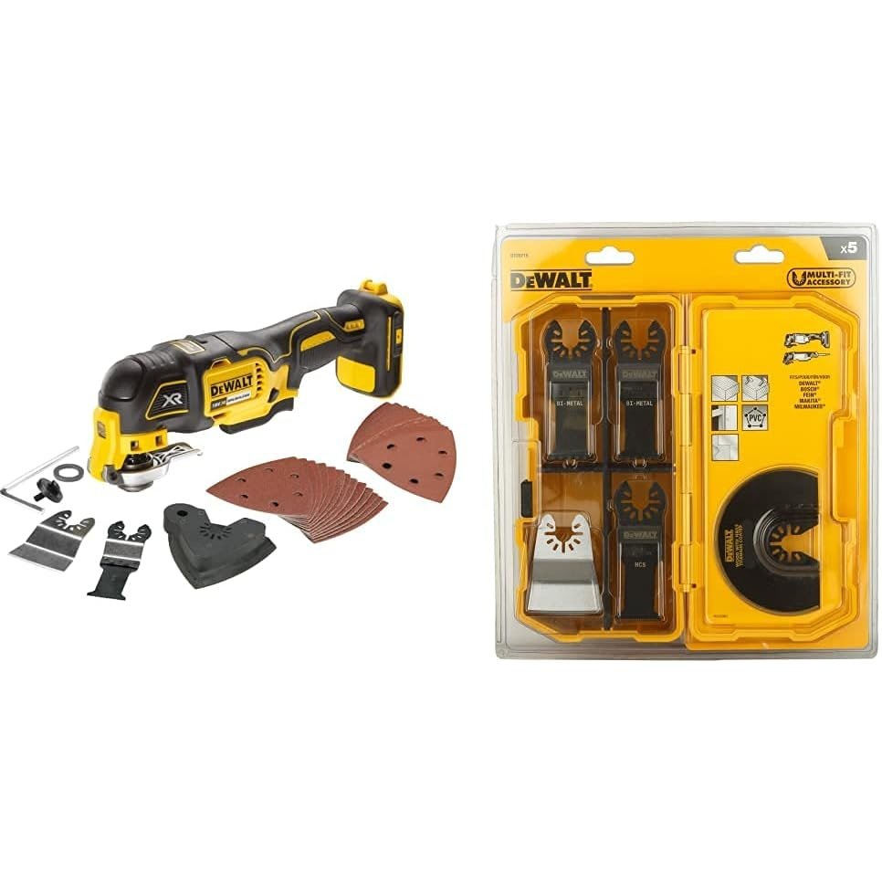 DEWALT DCS355N-XJ Oscillating Multi-Tool 18V Li-Ion Cordless Brushless Battery Powered , LARGE