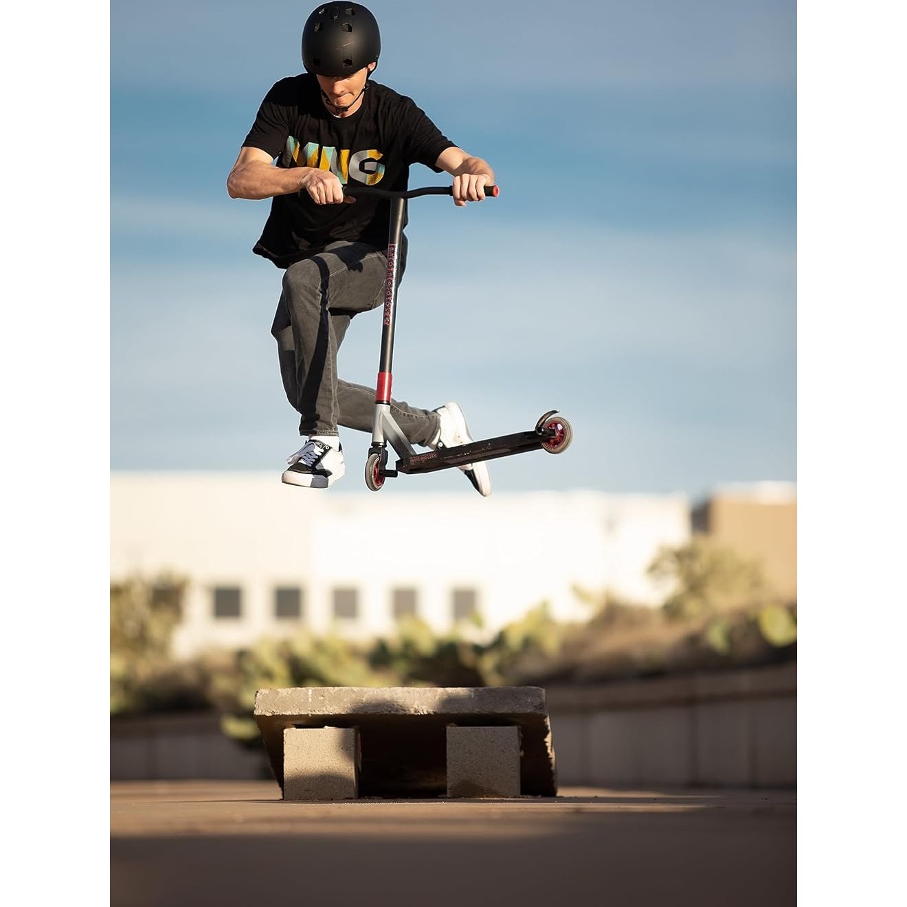 Mongoose Rise Youth and Adult Freestyle Stunt Scooter, High Impact Wheels, Bike-Style Grips, Lightweight Alloy Deck, Multiple Colors