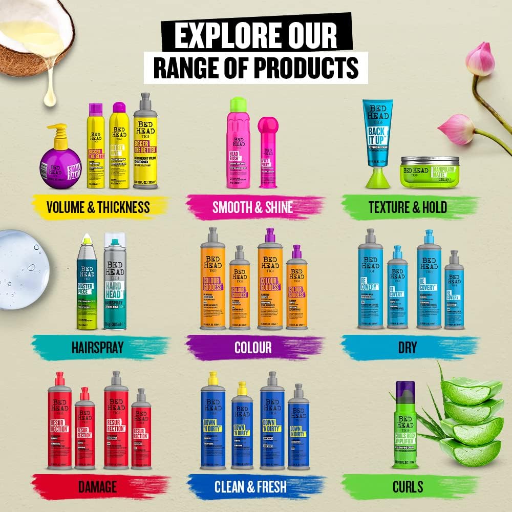 Bed Head by TIGI - Back It Up Texturising Hair Cream - For Shape and Texture - Hair Styling - 125 ml