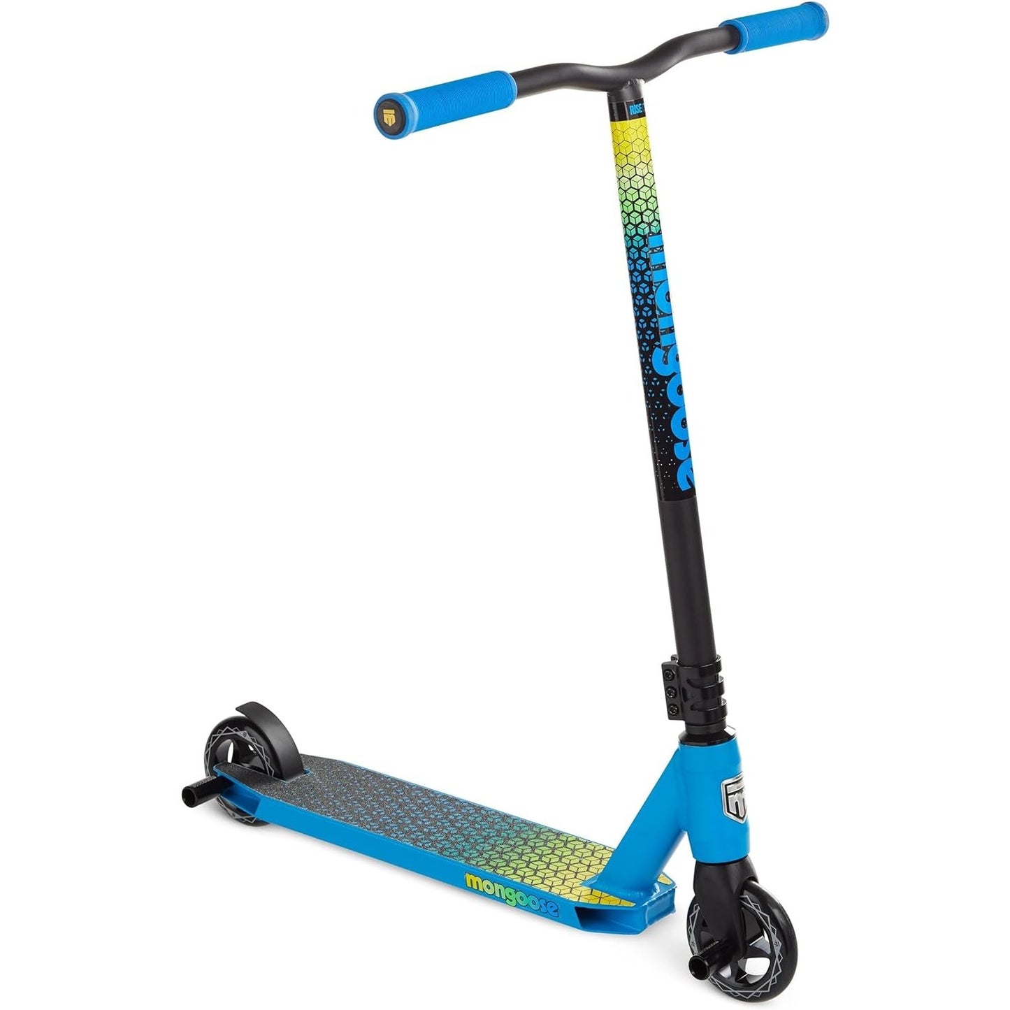 Mongoose Rise Youth and Adult Freestyle Stunt Scooter, High Impact Wheels, Bike-Style Grips, Lightweight Alloy Deck, Multiple Colors