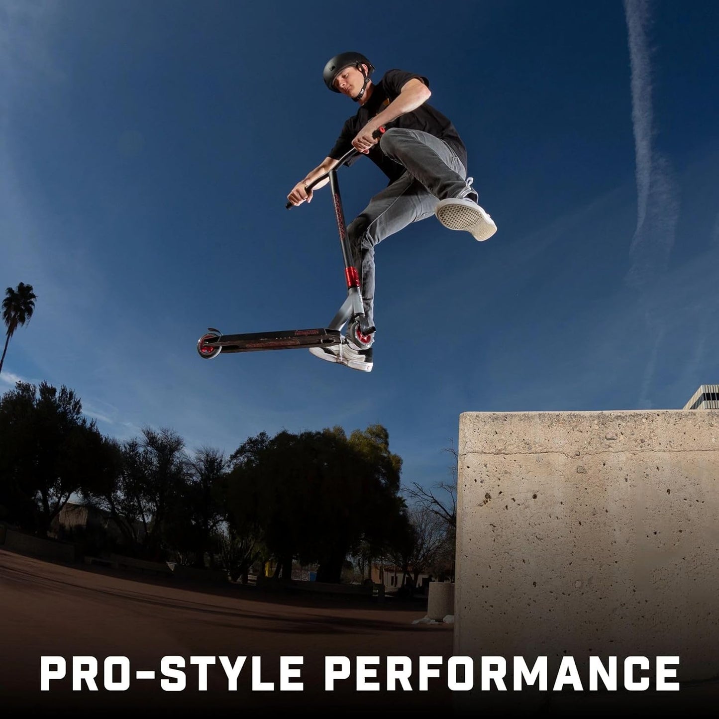 Mongoose Rise Youth and Adult Freestyle Stunt Scooter, High Impact Wheels, Bike-Style Grips, Lightweight Alloy Deck, Multiple Colors