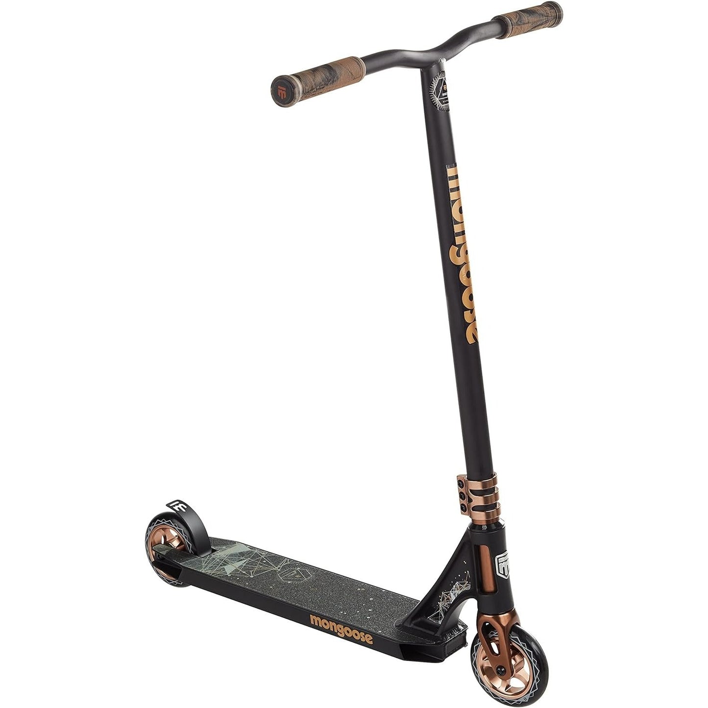 Mongoose Rise Youth and Adult Freestyle Stunt Scooter, High Impact Wheels, Bike-Style Grips, Lightweight Alloy Deck, Multiple Colors