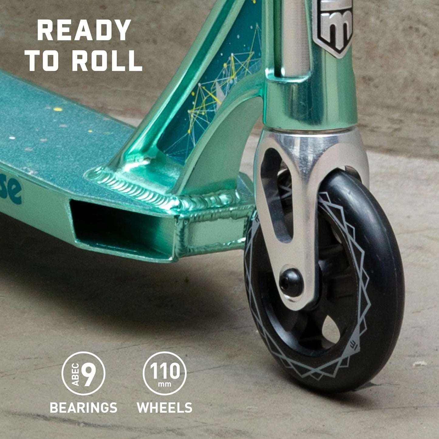 Mongoose Rise Youth and Adult Freestyle Stunt Scooter, High Impact Wheels, Bike-Style Grips, Lightweight Alloy Deck, Multiple Colors