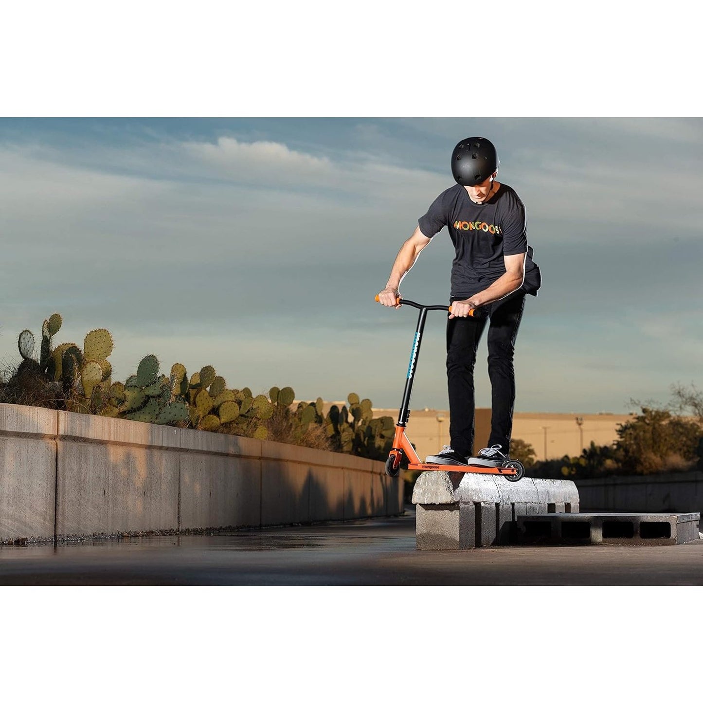 Mongoose Rise Youth and Adult Freestyle Stunt Scooter, High Impact Wheels, Bike-Style Grips, Lightweight Alloy Deck, Multiple Colors