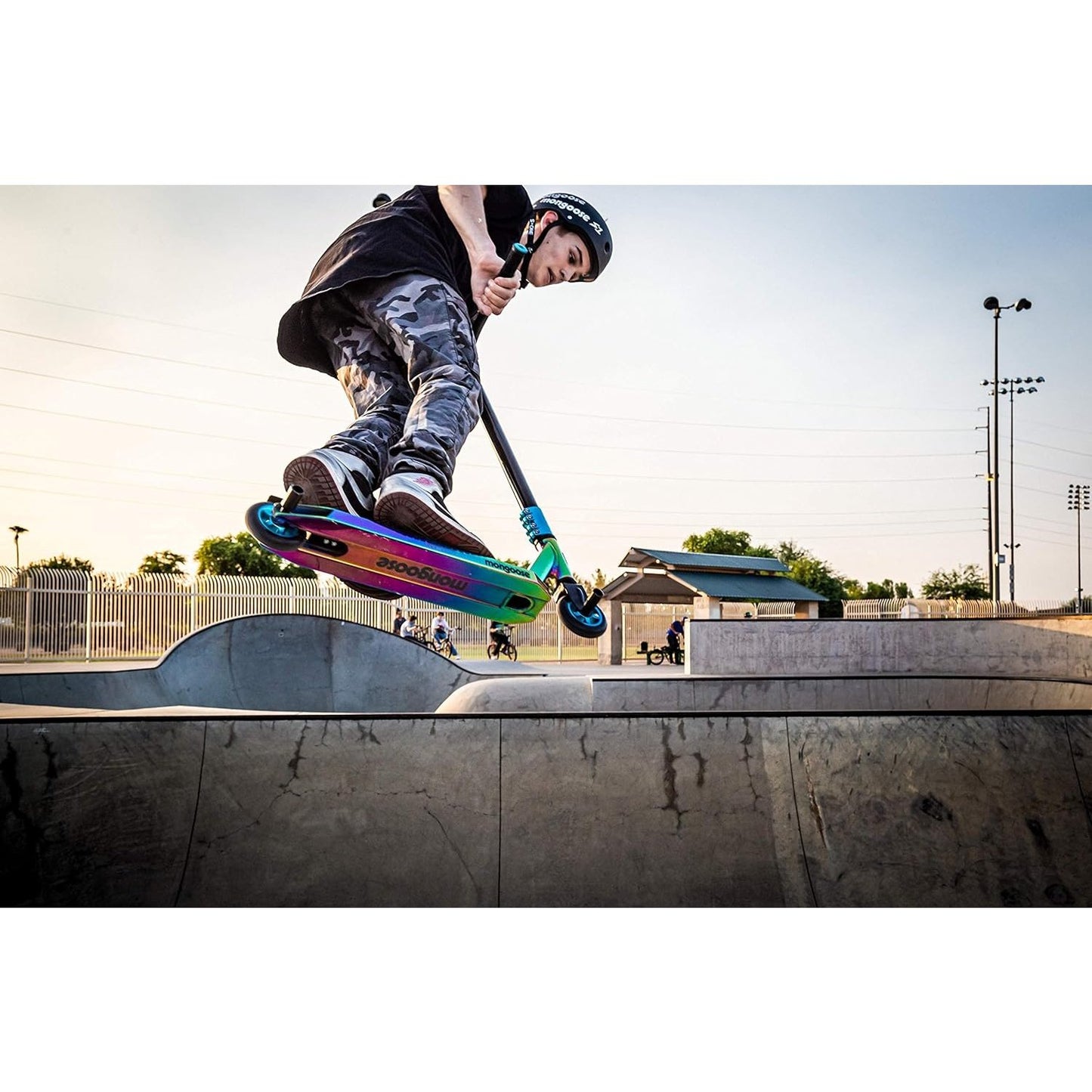 Mongoose Rise Youth and Adult Freestyle Stunt Scooter, High Impact Wheels, Bike-Style Grips, Lightweight Alloy Deck, Multiple Colors