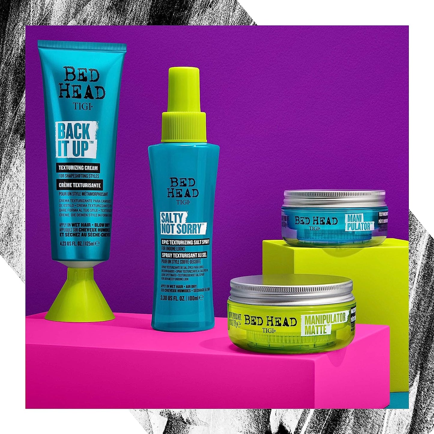 Bed Head by TIGI - Back It Up Texturising Hair Cream - For Shape and Texture - Hair Styling - 125 ml