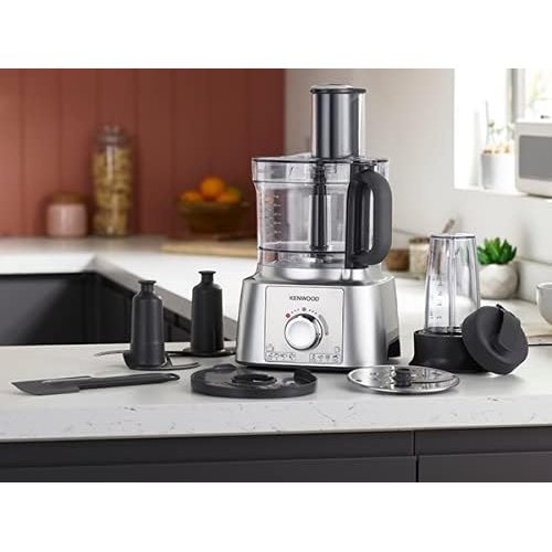 Kenwood FDP65.860WH food processor with 9 attachments. Expresss Serve and Dice, 1.5L Jug blender and mini chopper