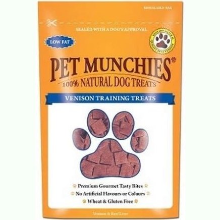 Pet Munchies Wild Salmon Dog Training Treats, Grain Free Tasty Bites with Natural Real Meat 50g (Pack of 8)