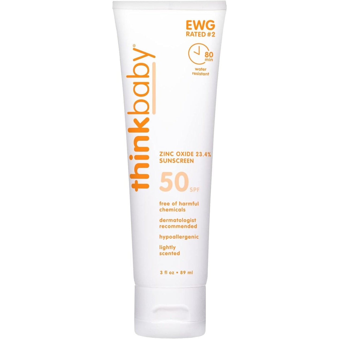 Thinkbaby Sunscreen Baby SPF 50+, 3 fl oz