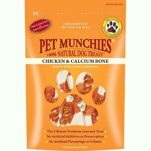 Pet Munchies Wild Salmon Dog Training Treats, Grain Free Tasty Bites with Natural Real Meat 50g (Pack of 8)