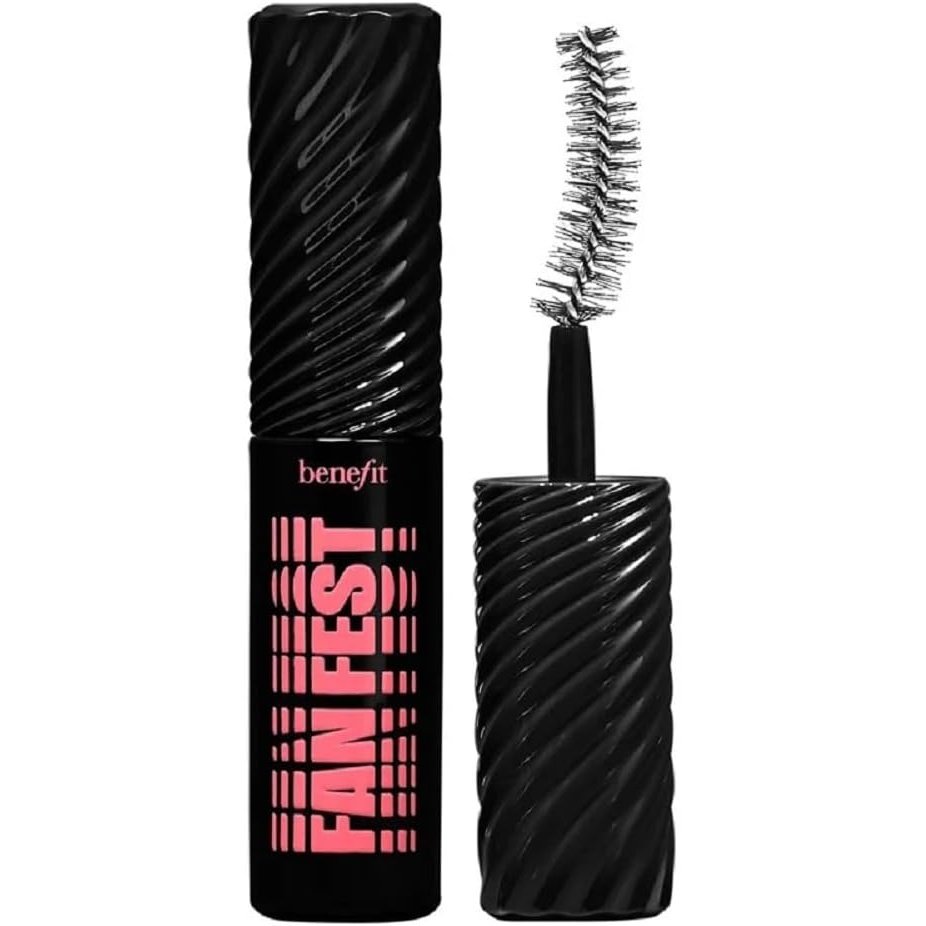 Benefit Fan Fest Fanning Volumising Mascara MINI (4g Net wt. 0.14 oz), Black, 1 g (Pack of 1)