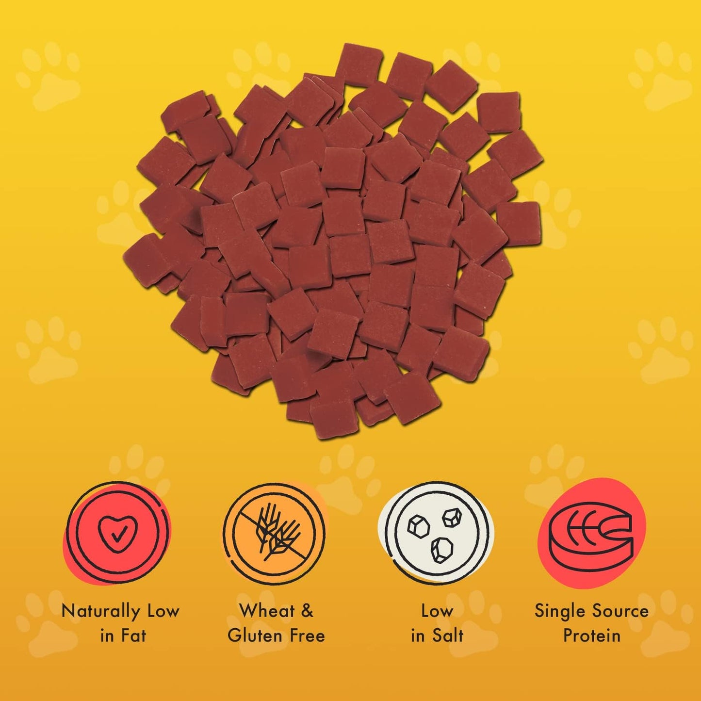 Pet Munchies Wild Salmon Dog Training Treats, Grain Free Tasty Bites with Natural Real Meat 50g (Pack of 8)