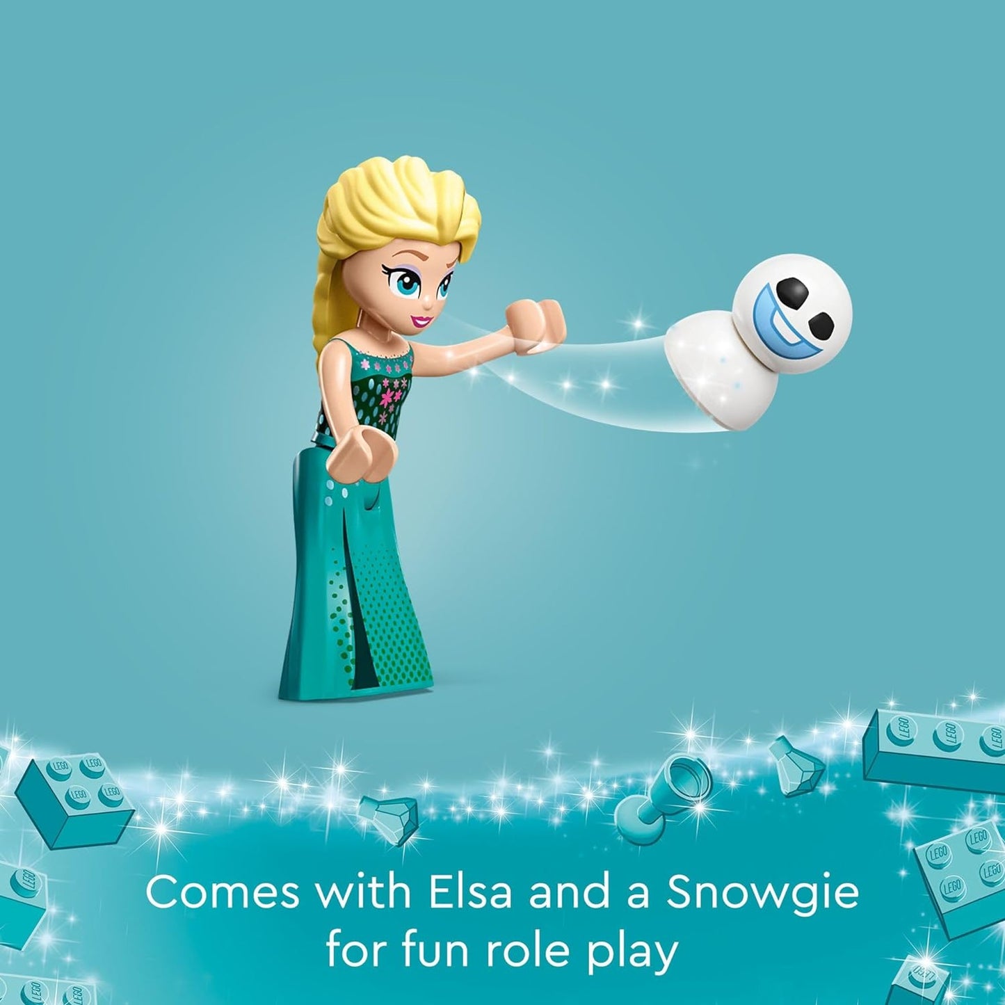 LEGO Disney Frozen Elsa’s Frozen Treats Building Set, Includes Elsa Mini-Doll and a Snowgie Figure, Elsa Toy Makes a Fun Gift for Girls and Boys who Love Frozen Toys, Disney Princess Doll, 43234