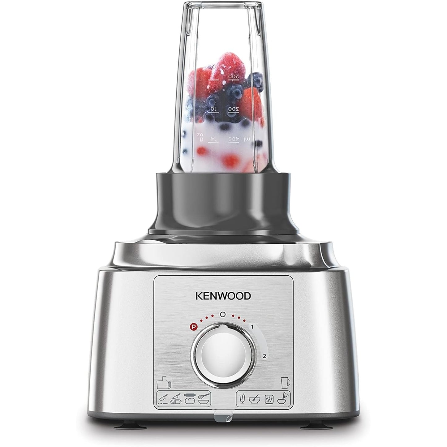 Kenwood FDP65.860WH food processor with 9 attachments. Expresss Serve and Dice, 1.5L Jug blender and mini chopper