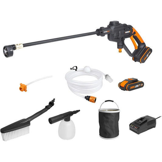 WORX WG620E.4 18V (20V Max) Cordless Hydroshot Portable Pressure Cleaner Kit with 2 Batteries