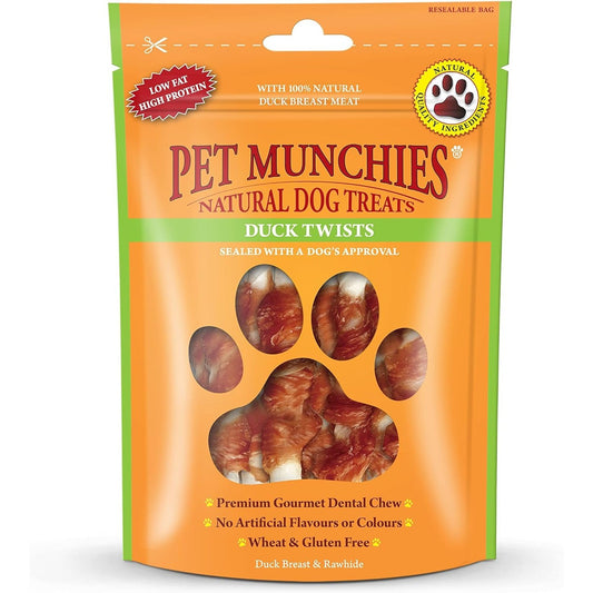 Pet Munchies Duck Twist, 80 g, Pack of 8