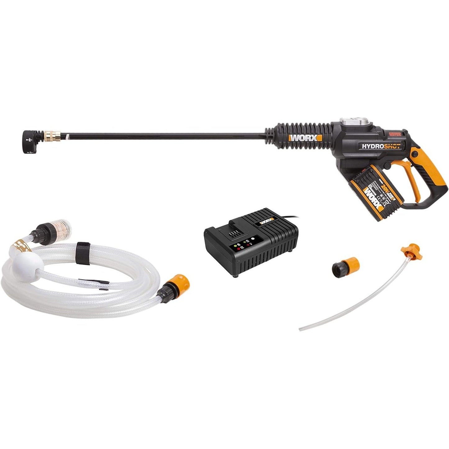 WORX WG620E.4 18V (20V Max) Cordless Hydroshot Portable Pressure Cleaner Kit with 2 Batteries